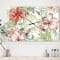 Designart 'Hibiscus Paradise Oversized Cottage Multipanel Wall Clock